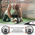 thumbnail image 4 of Ab Roller Wheel w/ Knee Pad, Abs & Core Exercise Equipment by Mata1-USA, 4 of 9