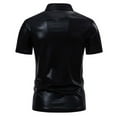 thumbnail image 5 of Mens Shirts Under $10 Men's Sequin Short Sleeve Shirts Casual Summer 70s Disco T Shirt Shiny Party Shimmer Hipster T-Shirts Costumes Black L, 5 of 8