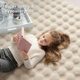 thumbnail image 2 of Buganda Area Rugs for Living Room, Soft Shaggy Rug for Bedroom , Non Slip Machine Washable Carpet, Beige, 5'x7', 2 of 6