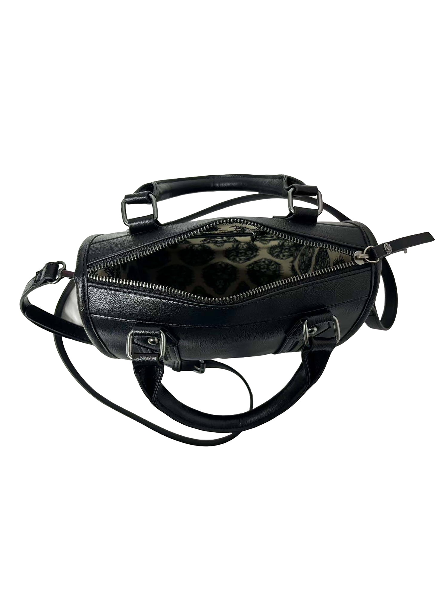 Ed Hardy Women's Merit Small Satchel Crossbody Bag, Black