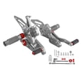 thumbnail image 5 of Aluminum Gray Rear Sets Footpegs Footrest For Honda CBR650R CB650R 2019-2023, 5 of 11