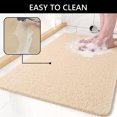 thumbnail image 5 of Tripumer Loofah Bathroom Mat 16 x 24 inch PVC Shower Mats Textured Bathroom Mat Bathroom Tub Mat Shower Stall Mat Bathroom Essential Ultra Absorbent Efficient Draining Safe Comfort Beige, 5 of 8