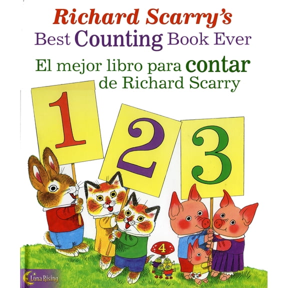 Pre-Owned Richard Scarry's Best Counting Book Ever / El Mejor Libro Para Contar de Richard Scarry (Hardcover) 0873588754 9780873588751