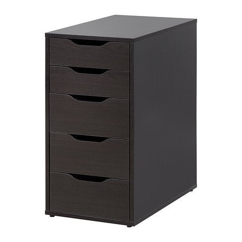 Ikea Alex Drawer Unit 14 1 8 X 27 1 2 Black Brown Walmart Com Walmart Com