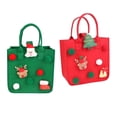 thumbnail image 1 of 2Pcs Felt Christmas Santa Bag Gift Bag Gifts Bags Christmas Sack Treat Bags Xmas Party Favor Supplies for Event Party Decor perfecl Bolsa de dulces, 1 of 8