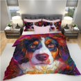 thumbnail image 3 of 3 Pieces Duvet Cover Set Nederlandse Kooikerhondje Dog 3D Print Bedding 1 Duvet Cover 2 Pillowcases Natural Animals Comforter Sets Soft Breathable for Boys Girls Children 2Riuvg, 3 of 6