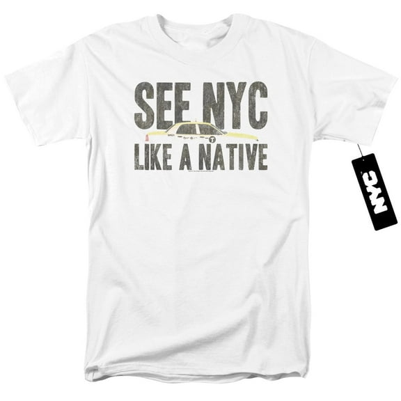 New York City Nyc Like A Native Adult 18/1 T-Shirt White