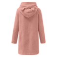 thumbnail image 3 of Sweatshirt Dress for Women Fuzzy Fleece Pullover Hoodie Casual Solid Soft Warm Winter Long Sleeve Pajamas Sleepwear, 3 of 9