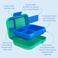 thumbnail image 4 of Bentgo® Pop - Leak-Proof Lunch Box & Removable Divider for Ages 8+ & Teens - Lunch Container Holds 5 Cups of Food; 3-4 Compartments; Microwave/Dishwasher Safe; 2 Year Warranty (Spring Green/Blue), 4 of 7