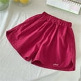 thumbnail image 2 of SNKSDGM Girls Shirts for Girls Size 8 Cute Tops for Girls 10-12 Trendy Children Shorts Boys Girls Drawstring Casual Summer Shorts Clothes Kids Elastic Pants 11-12 Years, 2 of 7