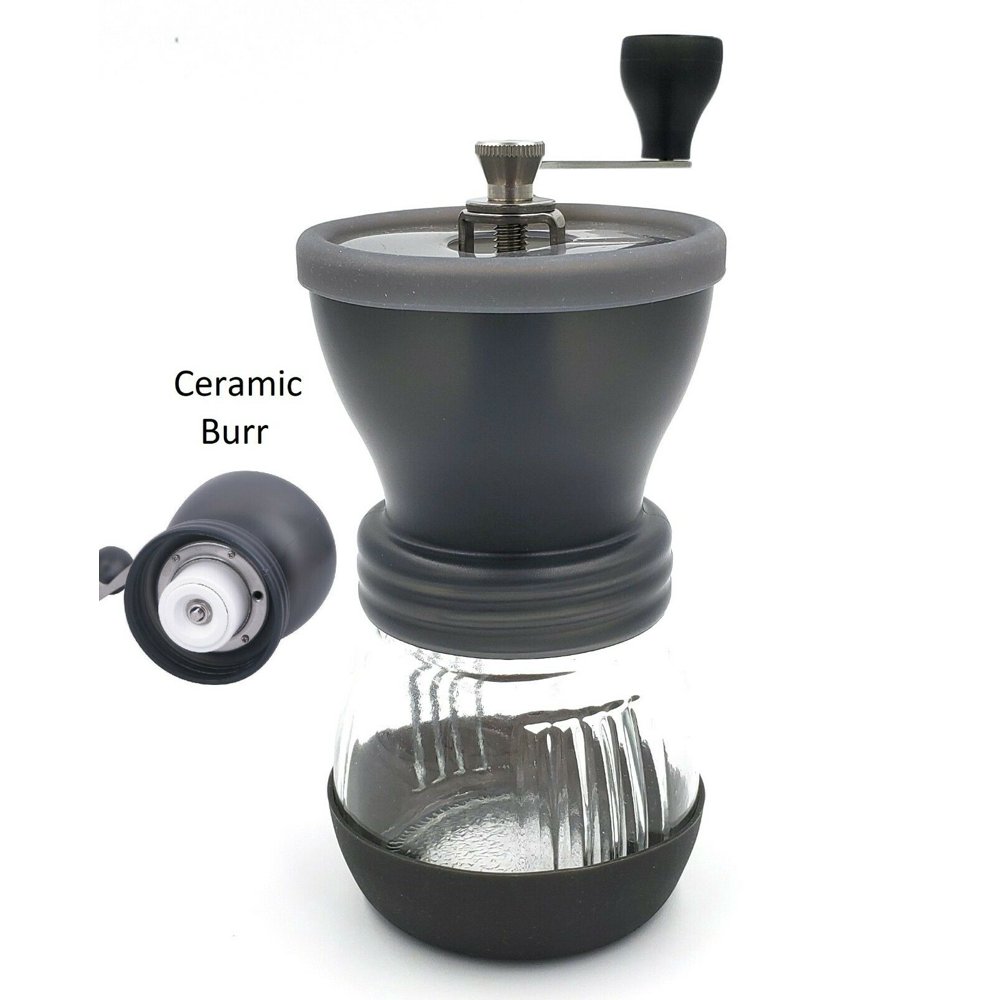 Manual Coffee Grinder Mill Hand Beans Nuts Adjustable Conical Ceramic