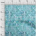thumbnail image 2 of oneOone Viscose Chiffon Turquoise Blue Fabric Batik Fabric For Sewing Printed Craft Fabric By The Yard 42 Inch Wide-MX, 2 of 6