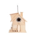 thumbnail image 2 of Casa para pájaros de madera, casa para pájaros de madera al aire libre, casa para pájaros colgante exterior rural, nido para pájaros decorativo para jardín, valor excepcional, 2 of 8