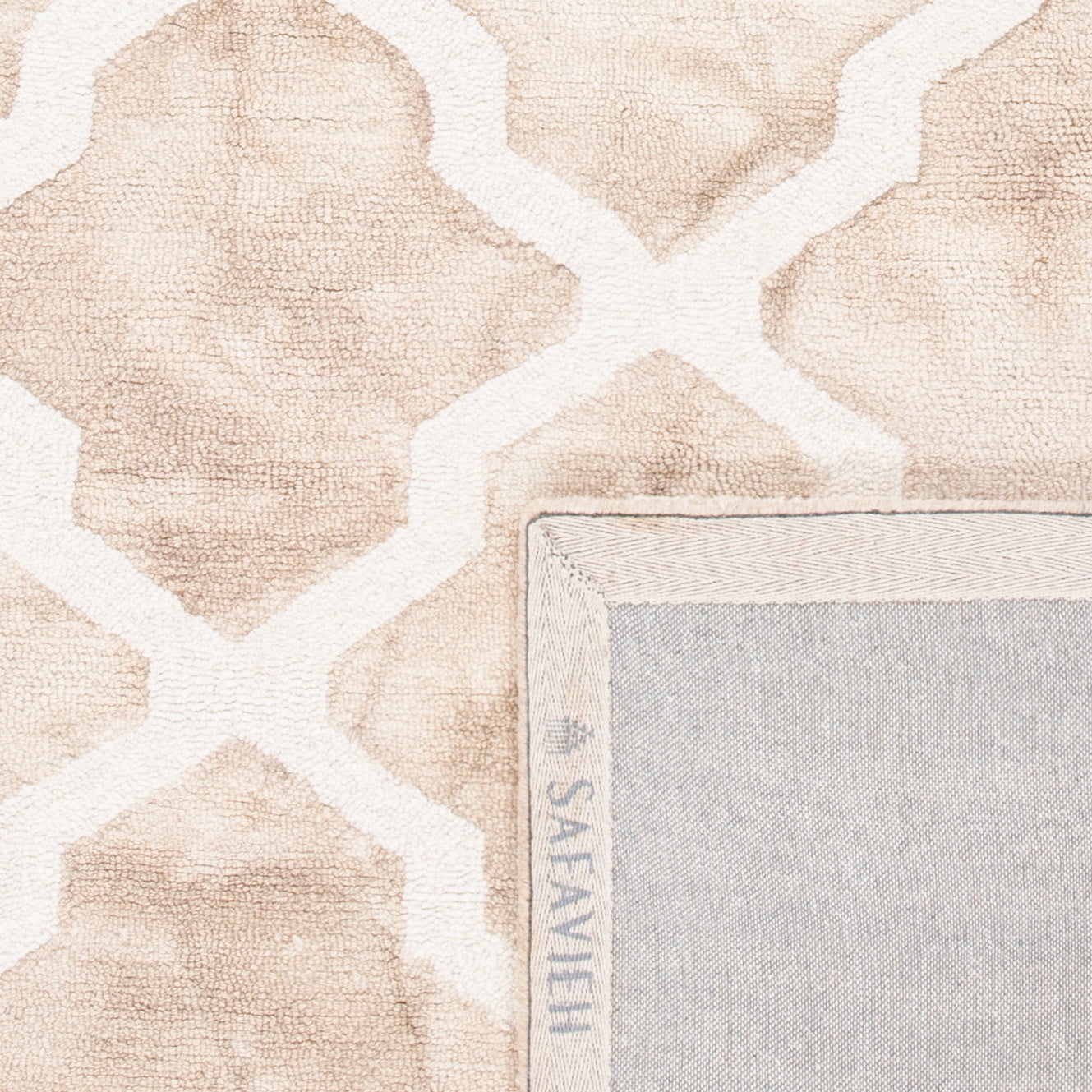 Safavieh Dip Dye Altan Distressed Wool Area Rug, Beige/Ivory, 10' x 14'
