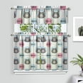 thumbnail image 2 of Kitchen Curtains 36 Inch Short - 3 Panel Set with Cute Cat Paw Pattern, Rod Pocket Window Curtain, 100% Polyester for Pet Lovers Farmhouse, Cafe, Kitchen, Bedroom, Easy Wash, 2 of 6