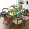 thumbnail image 2 of XMXY Table Cloth Rectangle Table, Flowers Floral Background Dining Table Cover Waterproof Washable Outdoor Tablecloth, 54 X 72 Inch, 2 of 8