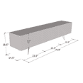 thumbnail image 3 of Net 03 TV Stand for TVs up to 80", Mid-Century Modern High Gloss 71" Entertainment Center, TV Media Console with Storage Cabinets, 3 of 5