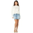 thumbnail image 2 of Celebrity Pink Women's 2 Button Denim Mini Skirt, Sizes XS-XXXL, 2 of 5