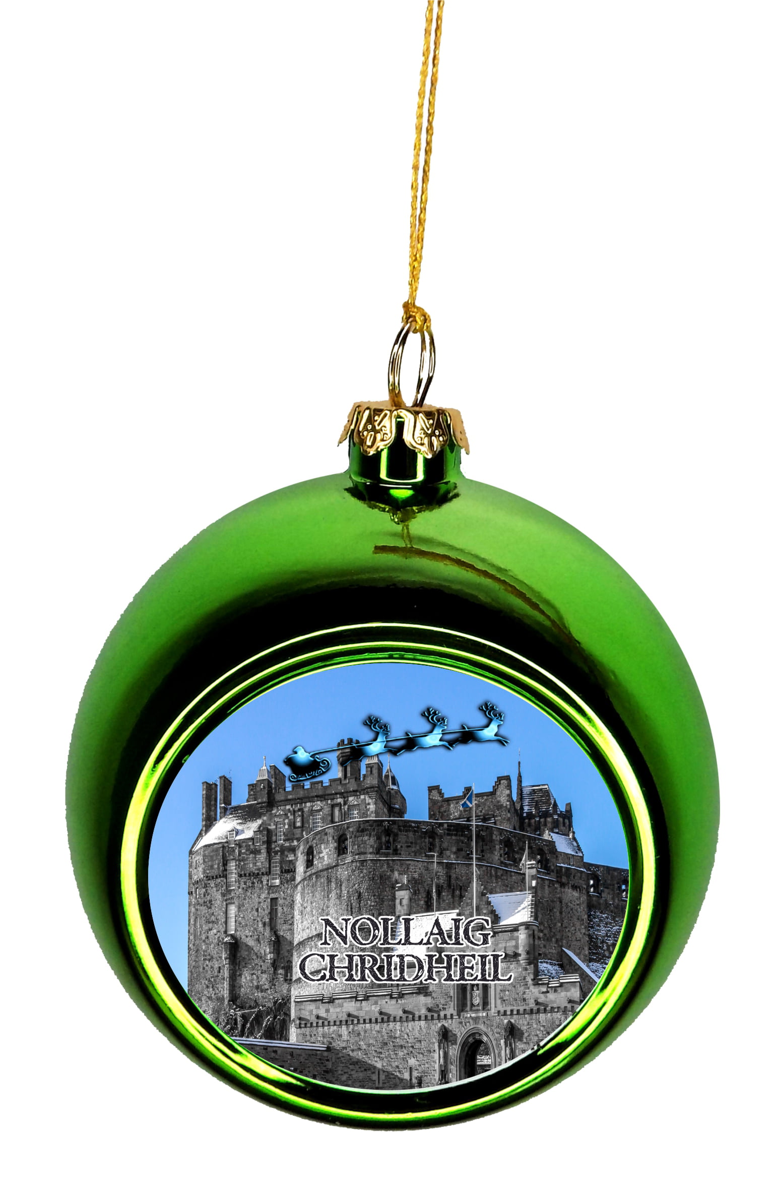 Personalised Christmas Tree Decoration Xmas Ornament BaublePrincess Castle 