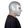 thumbnail image 4 of Mascara Luchador Plateado Aficion Futbol Estadio Disfraz Fan Mundial, 4 of 7