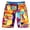 B001, variant on FLMEI Men's Shorts Elastic Waist Loose Shorts Printed Beach Five Pants Quick Dry Summer Sweat Casual Shorts for Mens M-4XL