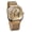Golden, variant on Automatic Watches Mechanical Wrist Watch Golden for Mens Skeleton Watches with Stainless Steel Transparent Dial with Royal Flower Movement Carving