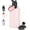 Pink, variant on Gallon Water Bottle with 2 Lids (Straw & Spout), 304 Stainless Steel Water Jug with Handle and Wide Mouth, 1 Gallon Vacuum Double Walled Jug for Sports, Outdoors, Pink, 128 oz