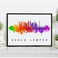 thumbnail image 1 of Pera Print Kuala Lumpur Skyline Malaysia Poster, Kuala Lumpur Cityscape Painting, Kuala Lumpur Malaysia Poster, Cityscape and Landmark Print, Home Wall Art, Office Wall Decor - 16x24 Inches, 1 of 1