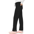 thumbnail image 5 of Med Couture Scrub Pants for Women, Jersey Waist Yoga Bottoms, 6 Pockets with Mid Rise Drawstring Waistband - MC7725, 5 of 7
