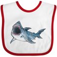 thumbnail image 3 of Inktastic Great White Shark Boys or Girls Baby Bib, 3 of 4