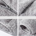 thumbnail image 7 of Gamivast Fleece Jacket for Women Full Zip up Winter Coats Casual Fluffy Sherpa Outerwear Warm Stand Collar Long Sleeve Pullover Activewear for Cold Weather Outdoor Size M-XXXXXL, 7 of 7