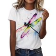 thumbnail image 1 of T-Shirt Foncé pour Femmes, Manches Longues, Rayé, 1 of 4