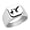 Silver, variant on Two Ducks Stainless Steel Signet Ring