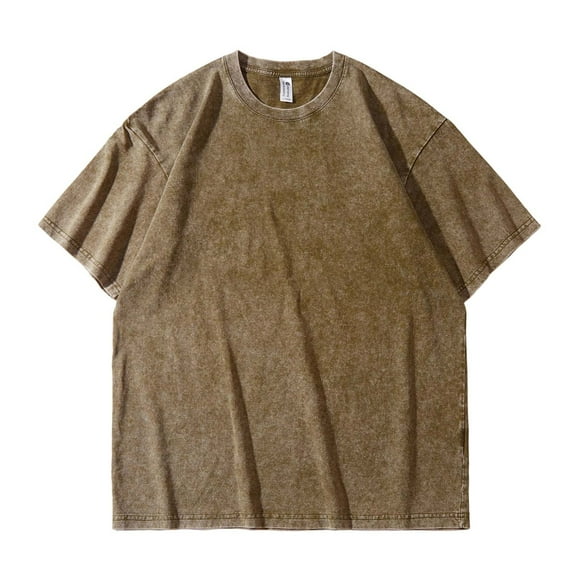 Amzcrzy Mens T-Shirts Summer Fashion Vintage Round Neck Tee Shirts Casual Comfy Loose Short Sleeve T Shirts for Man 2XL