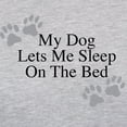thumbnail image 3 of CafePress - My Dog Lets Me Sleep On The Bed Womens Baseball Te - Womens Baseball Tee, 3 of 4