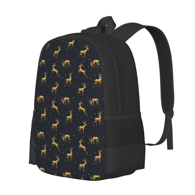Balery Christmas Deers Mochila para hombre y mujer - Tela Oxford 600D resistente - Gran capacidad, resistente al agua, ideal para la escuela, viajes y senderismo