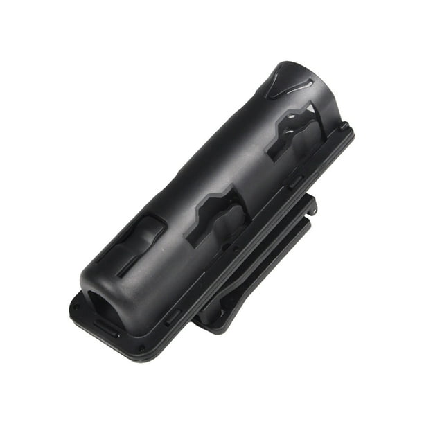 Funda mecánica giratoria 360º con clip para cintura, para uso en interiores y exteriores, con clip para cinturón con resorte automático, material ABS