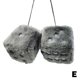 thumbnail image 4 of Dados colgantes suaves y esponjosos para espejo de coche, regalo ideal para cumpleaños y Navidad, terciopelo/felpa, 7,5 cm, 4 of 5