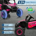 thumbnail image 4 of 4WD Kids Ride On UTV with Remote Control, Spring Suspension Off Road Electric Truck for 3-8 Years Outdoor Play, 4 of 7