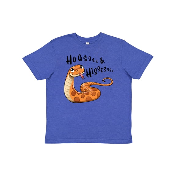 Inktastic Hugs and Hisses Cute Snake for Valentines Day Youth T-Shirt