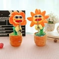 thumbnail image 3 of Singing And Dancing Green Sun Flower Toy Simulation Sunflower Dancing Playing Saxophone Bluetooth Mu, 3 of 5