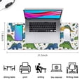 thumbnail image 5 of Long Mouse Pads for Desk,White Cartoon Dinosaurs Flowers Pattern Desk Mats on Top Of Desks, Desk Mouse Pad Extra Large with 3mm Non-Slip Base and Stitched Edge for Gaming,Office,Work,Home 31.5"x11.8", 5 of 6