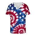thumbnail image 4 of Plcasen American Flag Shirts for Men 4th of July Patriotic T Shirt USA Memorial Day Tee Tops, 4 of 4