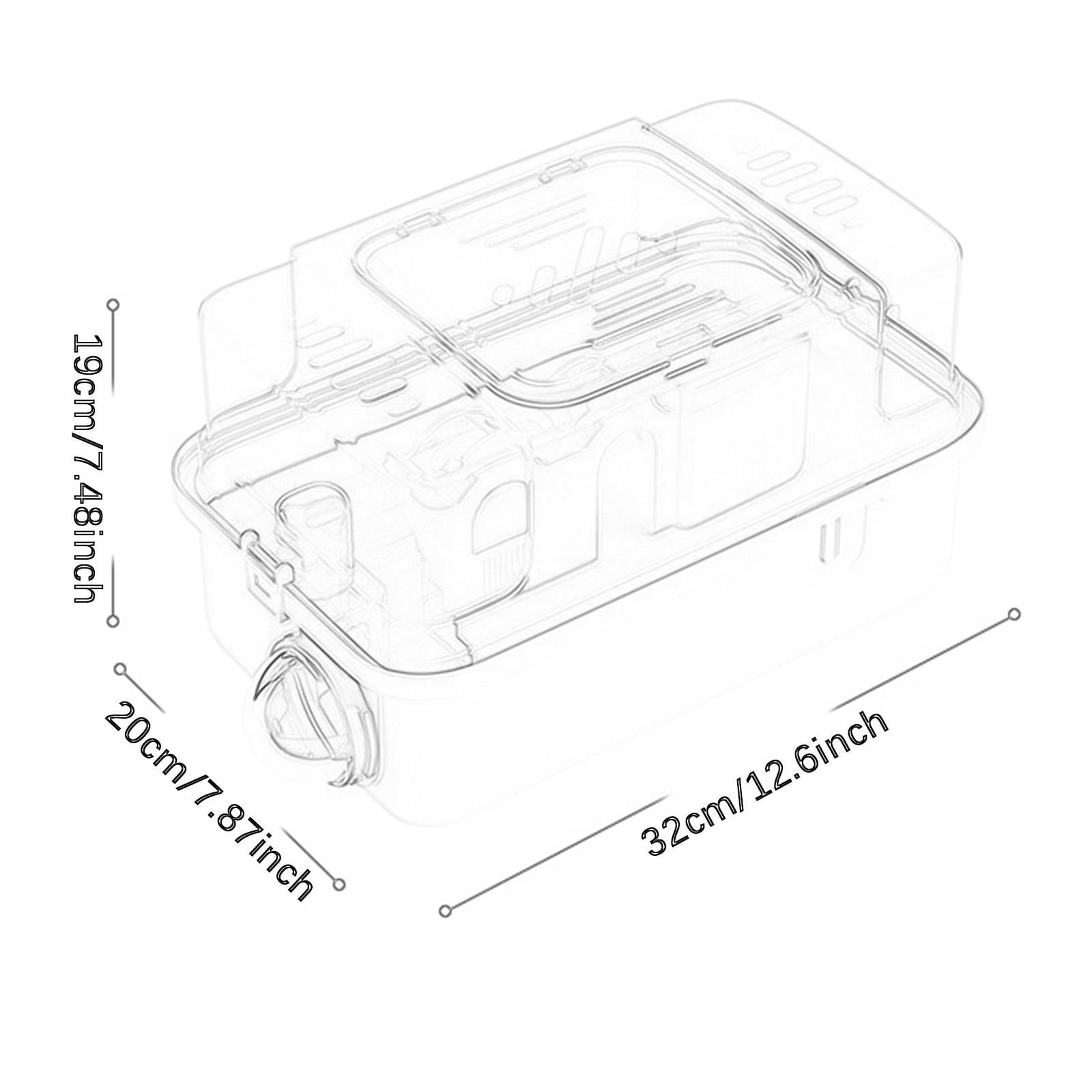 Bothyi Hamster Cage Clear Portable Small Animal Cage for Gerbils Guinea Pigs s Yellow