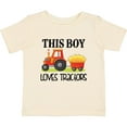 thumbnail image 3 of Inktastic Farming Cute Boy Loves Tractors Boys Baby T-Shirt, 3 of 5