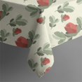 thumbnail image 5 of Floral Square Tablecloth 52x52in(132x132cm) – Waterproof Polyester Printed Table Cover, Wrinkle Resistant & Washable for Kitchen Dining Picnic Party Decor, Thanksgiving,Christmas, Spring,Flower, 5 of 6