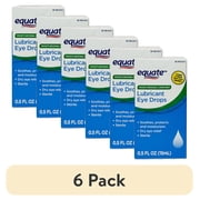 (6 pack) Equate Moisturizing Tears Eye Drops, 0.5 FL OZ