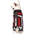 thumbnail image 5 of Uemuo USA Flag Cross for Winter Dog Hoodie Sweatshirts with Pockets Warm Dog Clothes for Small Dogs Chihuahua-Small, 5 of 8