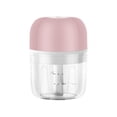 thumbnail image 2 of Mini picadora de ajo, 45 W, USB, prensa de ajo, recargable, molinillo eléctrico de verduras, rosa, 250 ml kenally HA003344-04, 2 of 7