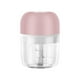 thumbnail image 2 of Mini picadora de ajo, 45 W, USB, prensa de ajo, recargable, molinillo eléctrico de verduras, rosa, 250 ml kenally HA003344-04, 2 of 7